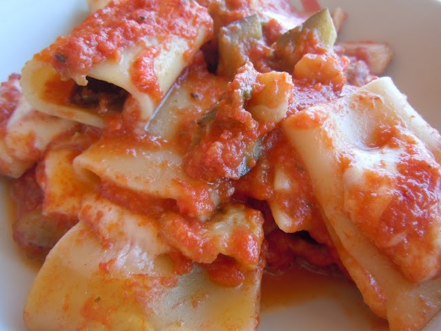 Paccheri alle melanzane e scamorza
