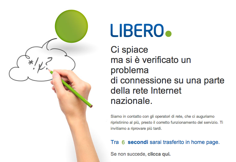 Black out della posta di Libero mail: problemi nella rete Wind-Infostrada�