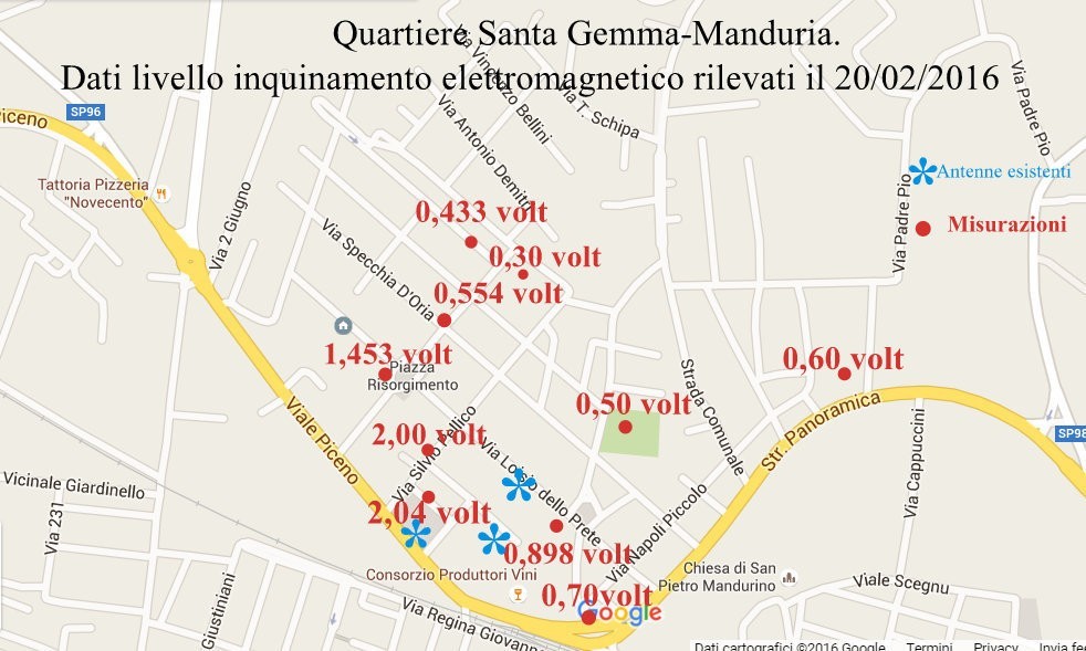 Nel rione Santa Gemma si misura l'inquinamento elettromagnetico