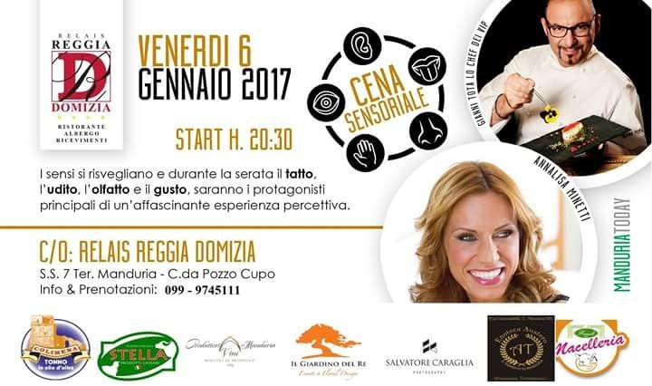 Cena sensoriale (al buio) con chef e la Minetti